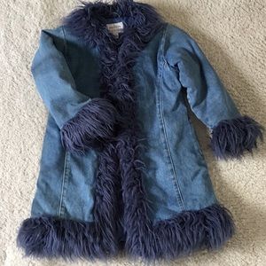 NEXT Kids / Girls / Denim Padded Long Coat 5/6